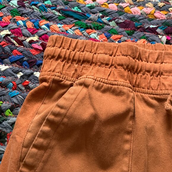 Time And Tru Orange Cropped Joggers Women's Size XL Fall Gorpcore Comfy Sporty - Picture 5 of 10